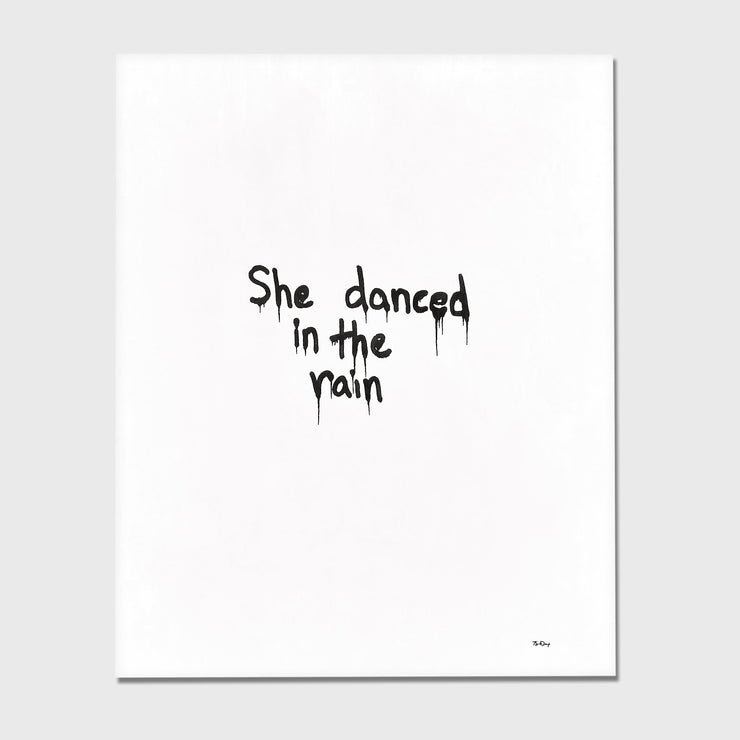 She danced in the rain