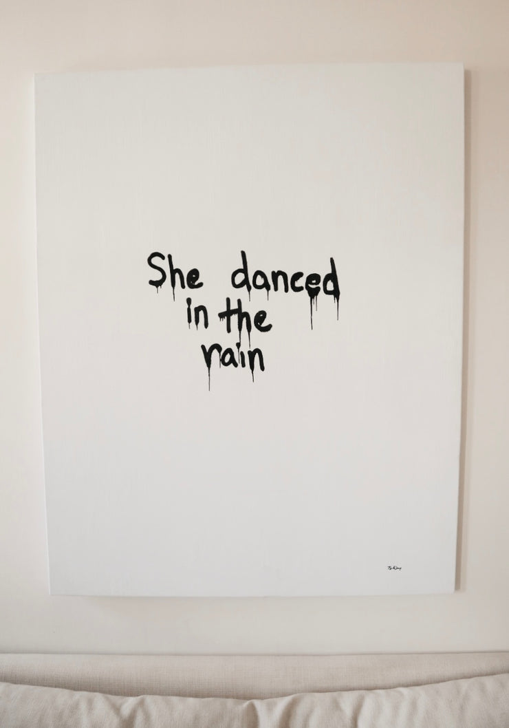 She danced in the rain